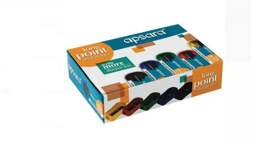 रेक्टेंगल प्लास्टिक टिकाऊ और आसान पकड़ वाला स्कूल में इस्तेमाल किया जाने वाला अप्सरा लॉन्ग पॉइंट शार्पनर