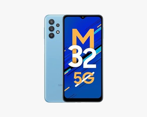 6Gb रैम 5000Mah बैटरी 128Gb स्टोरेज 5G लाइट ब्लू सैमसंग गैलेक्सी M32 मोबाइल फोन ब्लूटूथ वर्जन: V5.0