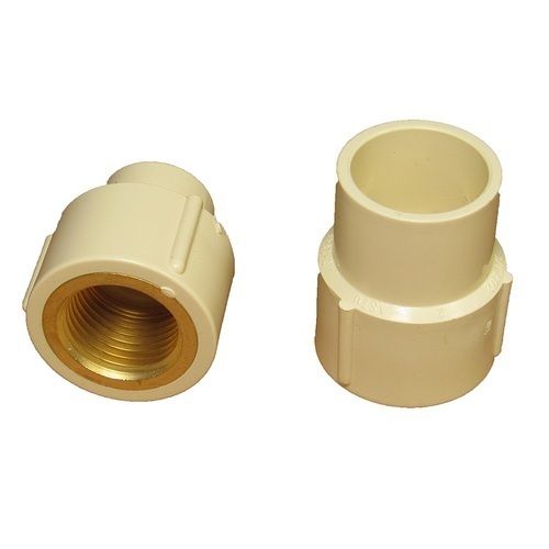 Pvc Unbreakable And Weather Resistant Round Plastic Cream Cpvc Pipe Fitting