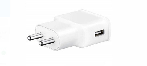 White 2.4 Ampere Current Fast Charging Single Port Mobile Charger Adapter  Body Material: Plastic