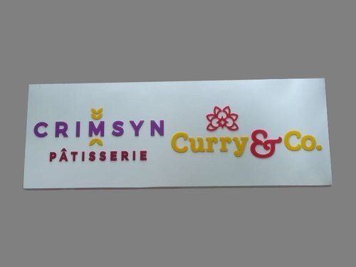 Multicolor Highly Durable Light Weight Rectangular Stylish Acrylic Led Sign Board