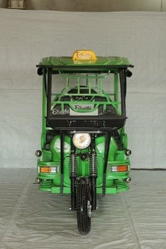 Shining Copper Highly Effective Heavy Duty Battery Operated Green And Black E Sathi Electric Rickshaw