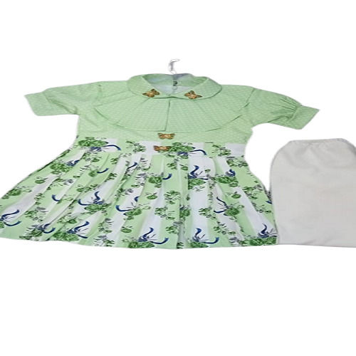 Knee Length Festive Wear Light Green Frock For Babies Age Group: 3-5