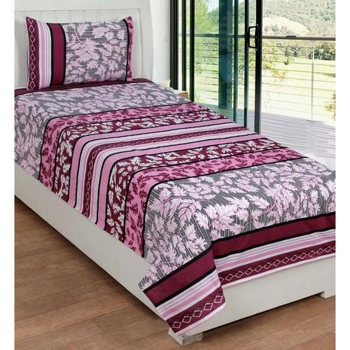 Multi Color Printed Pattern Cotton Fancy Single Bed Sheets