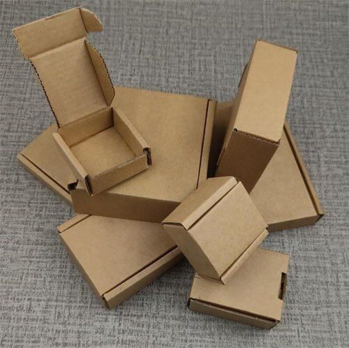 Corrugated Boxes with Handle, Plain Packaging Boxes - Sharda