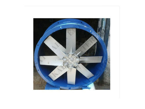 Size 450 Mm Power 5 Hp Impeller Wall Mounted Mild Steel Axial Flow Blue Fan Blade Material: Aluminum Alloy