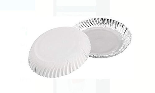 Size 6 Inches Round Shape Thickness 1 Mm Silver Disposable Paper Plate