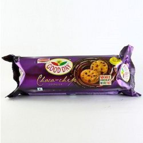 Sweet And Crispy Tasty Low Salt Baked Round Biscuits With Chocolate Chips 75 Grams