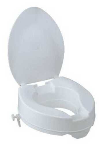 Precisely Designed Vissco Comfort Commode Elevated Seat, 36 X 4.6 X 15 Cm, White Color