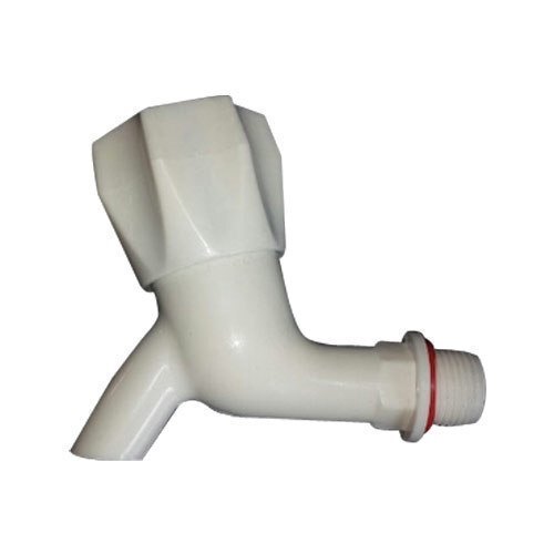 वॉल माउंटेड और अनब्रेकेबल लाइटवेट व्हाइट पीवीसी प्लास्टिक वाटर टैप मोटाई: 6 मिलीमीटर (मिमी)