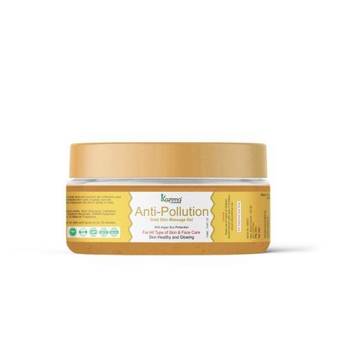 With Argan Sun Protection Kazima Anti-Pollution Gold Skin Massage Gel (150Ml) Ingredients: Herbal