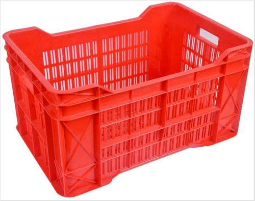 3 Kg Weight Unbreakable Solid Rectangular Shape Plastic Crates For Storage