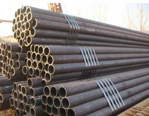 Black Carbon Steel Seamless Pipe For Construction Usage 4-6 Meter Nominal Pipe Size