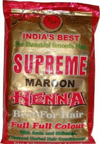 Easy To Use Chemical Free Superme Herbal Maroon Henna Powder