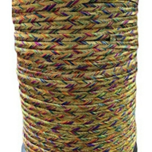 Knitted Jari Multi Lace For Garment Usage In Golden Yellow Color And 1/2 Inch Size