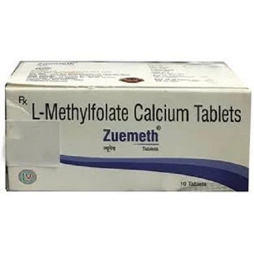 Zuemeth L-Methylfolate Calcium Tablets Pack Of 10 Tablet Shelf Life: 6 Months