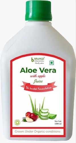 Natural And No Added Preservatives Healthy Fresh Aloe Vera Apple Juice, 1000 Ml