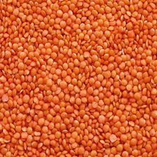 Natural Dietary Fiber And Protein Contain Splited Round Shape Red Masoor Dal