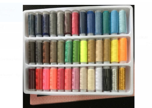 Pack Of 39 Shade Colorful Polyester Material Sewing Thread