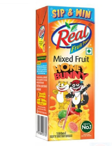 Pure And Natural Taste Real Honey Bunny Mixed Fruit Juice With Pack Of 180 Ml