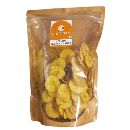 Ready To Eat Snacks For Tea Time Healthy Tasty And Crispy Chandan Yellow Banana Chips With Pack Of 100Gram