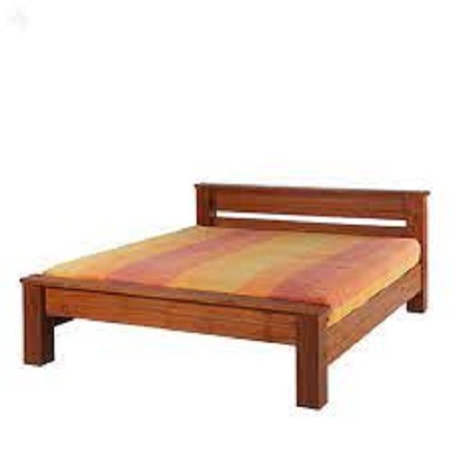 Handmade Termite Resistance Easy To Clean Durable Solid And Strong Brown Wooden Bed