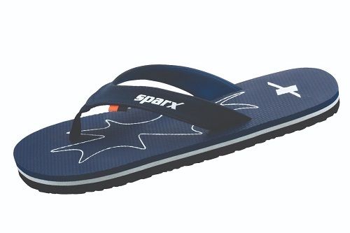 Winter Blue Color Upper And Inner Rubber Material Material Types For Men'S New Model Sparx Slipper 