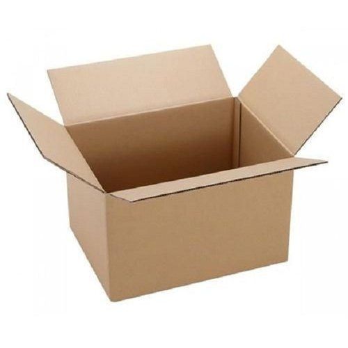 Light Weight Recyclable And Eco Friendly Square Brown Plain Carton Box