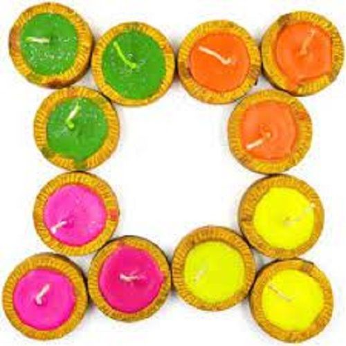 Non Toxic Handmade Eco Friendly Natural Beautiful And Elegant Round Clay Candle Diya Grade: Industrial