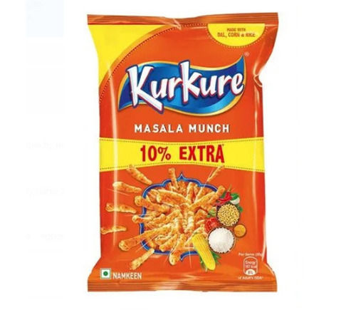 100 Percent Spicy Taste Kurkure Masala Munch Flavor For Tea Time Snacks Packaging Size: 45 G