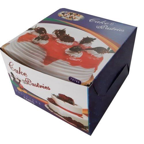 Reusable Recyclable Lightweight Multicolor Printed Cake Packaging Box