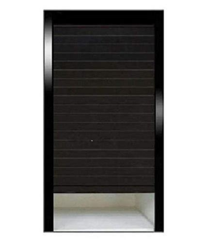 Strong Solid Beautifully Designed Black Glass Kitchen Cabinet Rolling Shutter Door