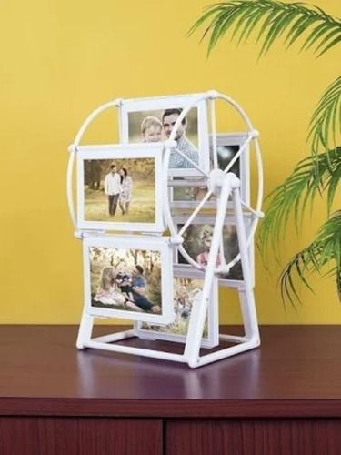 White Pvc Plastic Round Wheel Type Decorative Photo Frames