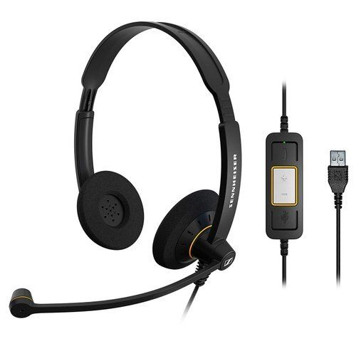 Wired Black Sennheiser Sc 60 Usb Headset