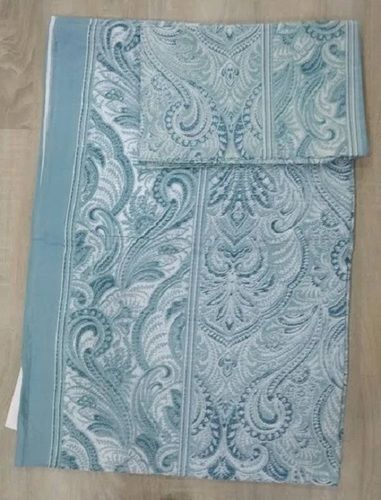 Grey 100 X 108 Inch Size Hand Made Embroidered Cotton Bed Sheet With Two Pillow Covers 