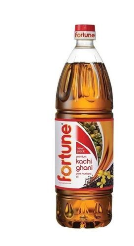 Packaging Size 1 Liter 99% Pure Kachi Ghani Fortune Mustard Oil Application: Cooking