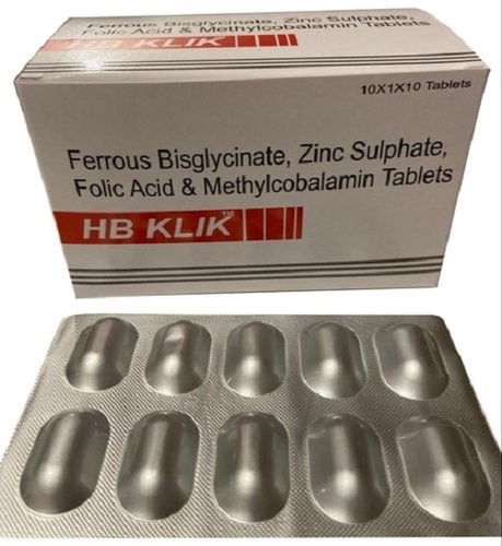 Hb Klik Tablets (Pack Size 10X1X10 Tablets) Cool And Dry Place