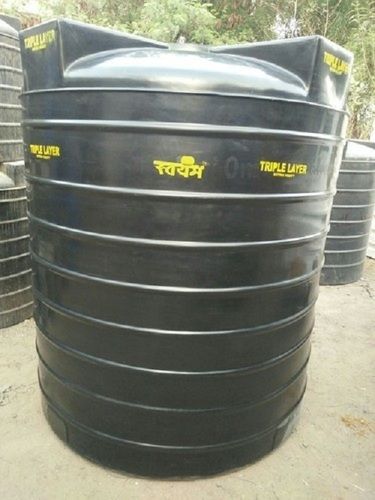 Heavy Duty Long Lasting Solid Strong And Round Black Plastic Water Storage Tank