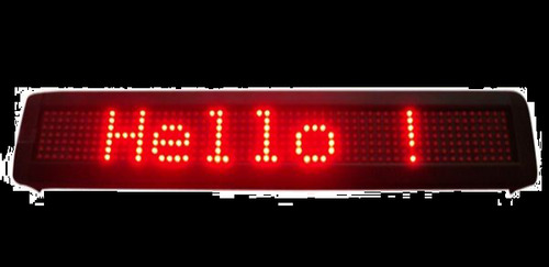 Lightweight Weather Resistant Rectangular Black And Red Led Display Board