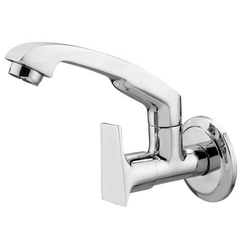 Modern Design Heavy Duty Corrosion Resistance Long Durable Silver Stainless Steel Bathroom Fitting Tap