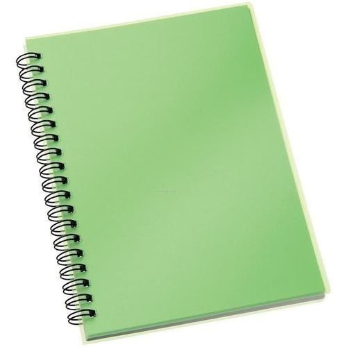 Whiter Brighter And Smoother Environmentally Friendly Green Spiral Notebook