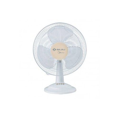 3 Star Long-Lasting Strong 3 Blades White Bajaj Table Fan For Home And Office