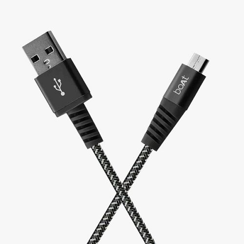  Original Black Color Boat Rugged Usb V3 Data Cable Body Material: Pvc