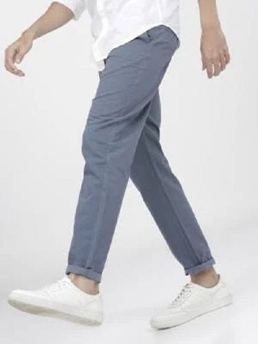 Buy online Blue Solid Flat Front Casual Trouser from Bottom Wear for Men by  V-mart for ₹1279 at 15% off | 2024 Limeroad.com