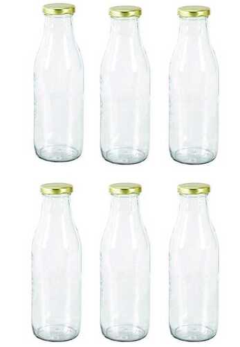 Crack And Scratch Resistance Durable Transparent White Milk Glass Bottles