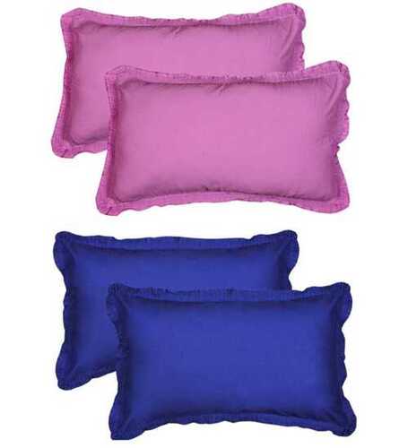 Durable Lightweight Comfortable Soft Blue And Pink Cotton Pillow Cover