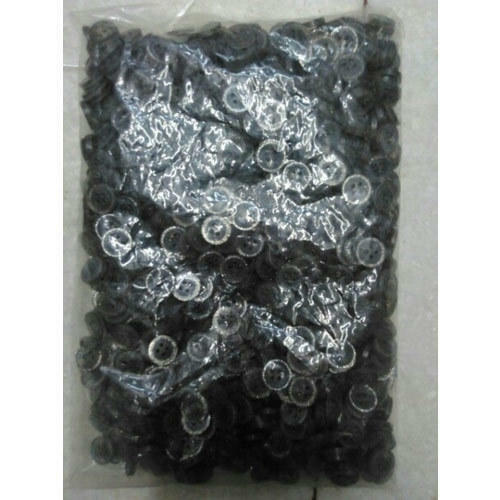 Fine Finish Fashionable Round Shape Black Cloth Buttons