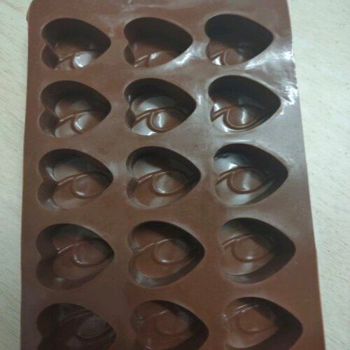 Heart Shape Best Quality Brown Color Chocolate Moulds