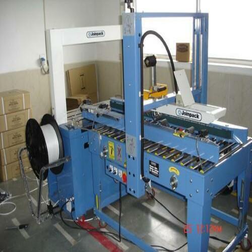Heavy Duty Mild Steel Fully Automatic Combination Strapping And Taping Machine