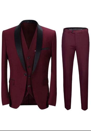 Cheap Men Suit Slim Men Business Formal Clothing Groomsmen Three-piece Suit  Blazer Coat Pants Vest | Joom